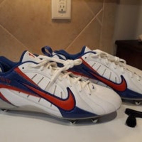 NEW Nike ID GP to FLY Sports Cleats Classic Red White & Blue w Logo spike KEY 13 - Picture 5 of 8